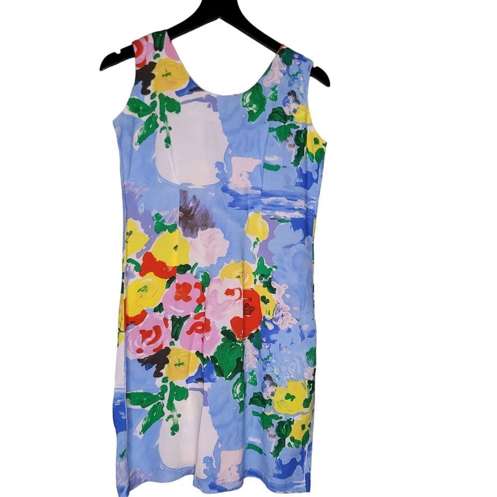 Jams‎ World Jackie Sleeveless Dress XS Multi Hawaiian Tropical Aloha Vacation